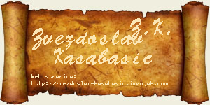 Zvezdoslav Kasabašić vizit kartica